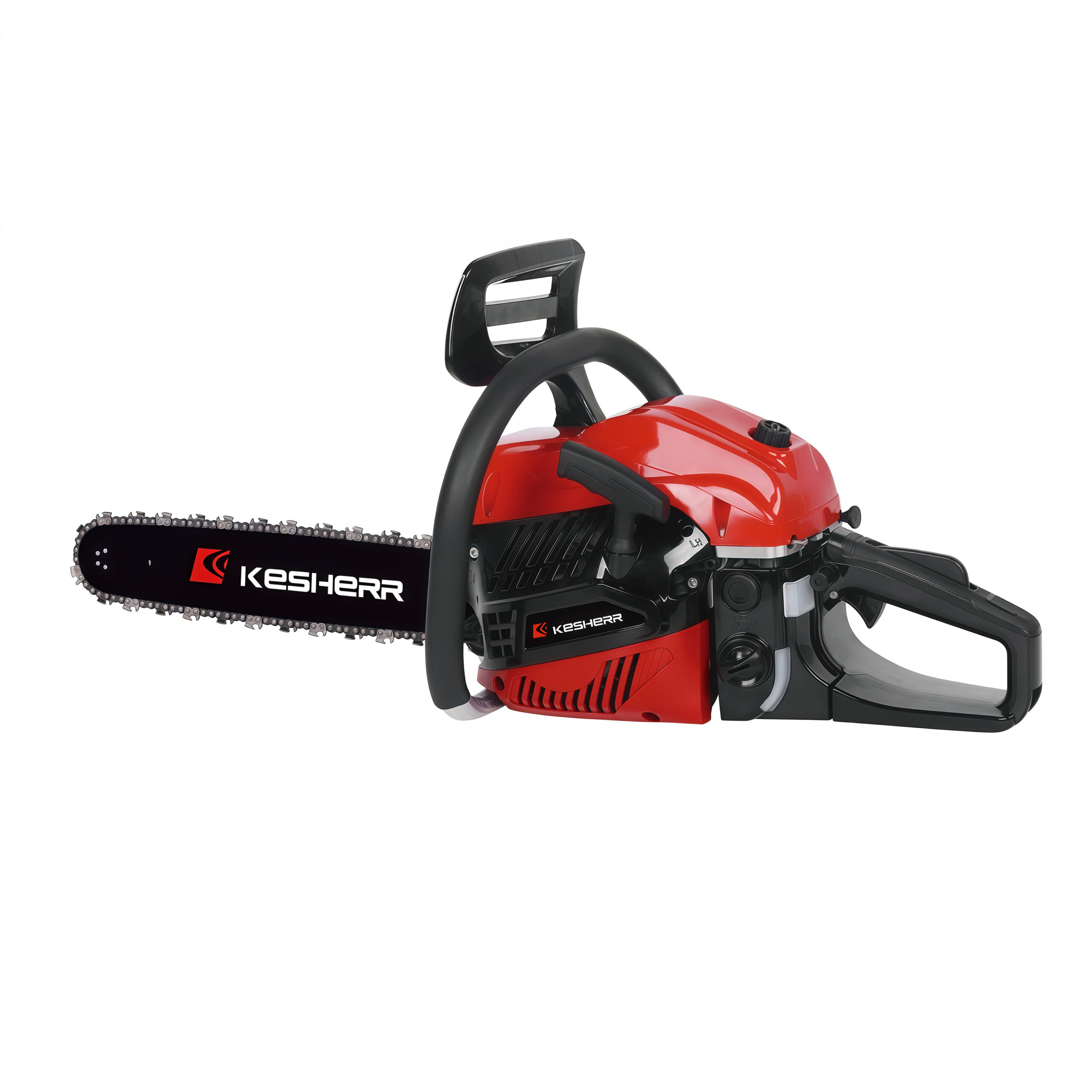52cc 2-Stroke Gas Chainsaw - 2.2kW Power, Easy-Start without Primer, High-Strength Nylon & Leather Grip
