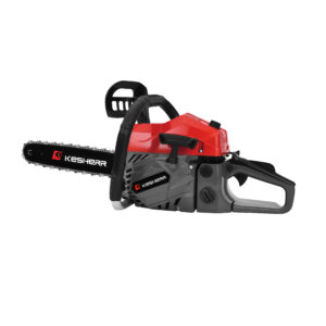 52cc 2-Stroke Gas Chainsaw - 2.2kW High RPM for Efficiency, Durable PP Shell, Dual Safety Switch & Efficient Cooling