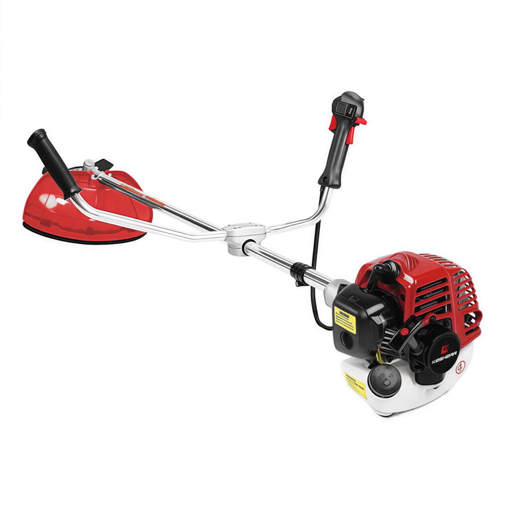 26cc 2-Stroke Gas String Trimmer/Weed Wacker – 0.7KW, 0.6L Tank, Quick Start, Comes with Trimmer Head & Cutting Blade