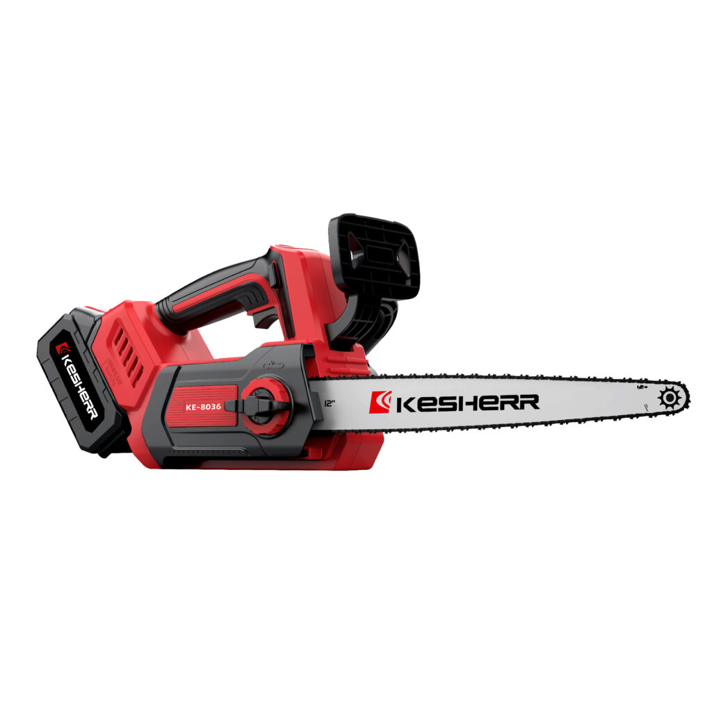 Cordless Chain Saw: Pro-Grade 12-Inch Bar with Automatic Lubrication
