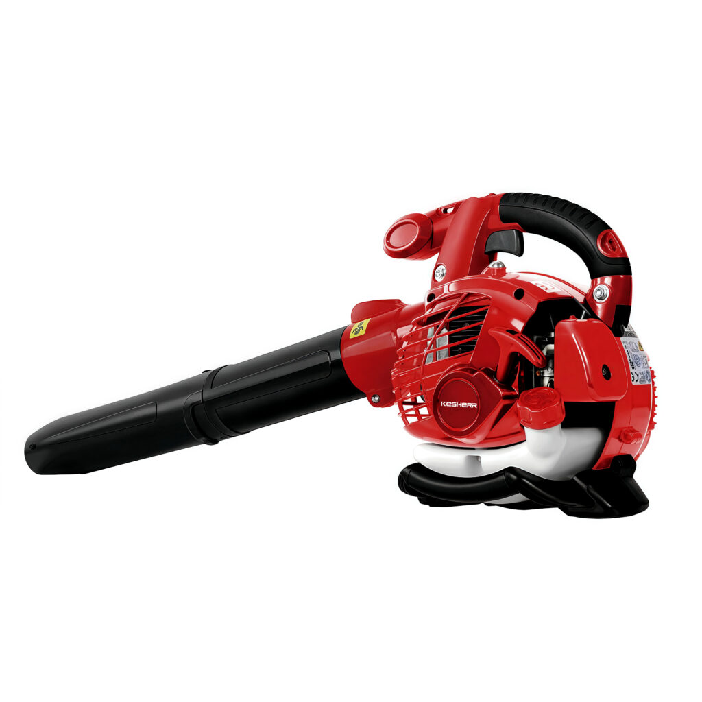 25.4cc Gas-Powered Leaf Blower and Vacuum Mulcher – 0.7kW, 12:1 Mulch Ratio, Large 40L Collection Bag Included