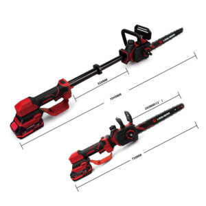 High Pole Saw: High-Speed Compact Reach for Pruning