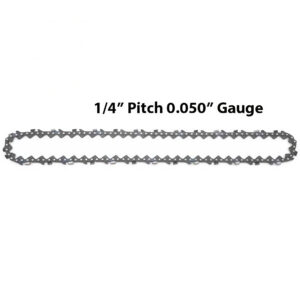 Gasoline chainsaw chain .050 "1/4" pitch 10 inch/12 inch, suitable for 18cc/25cc chainsaws