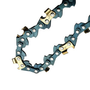 Titanium chainsaw chain .058 " gauge 0.325" pitch 76 chain links half chisel, suitable for gasoline chainsaws